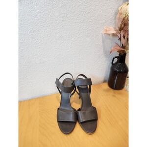 Vince Made in‎ Italy Leather High Heel Sandals Size 10M EUR 41.5 Vero Cuoio